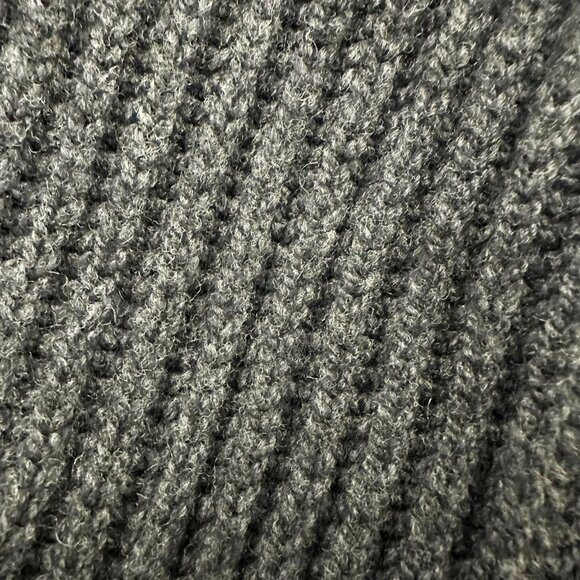 Fisherman Out of Ireland Knit Craft Ribbed Charcoal Button Sweater Jacket Sm. - Picture 9 of 16
